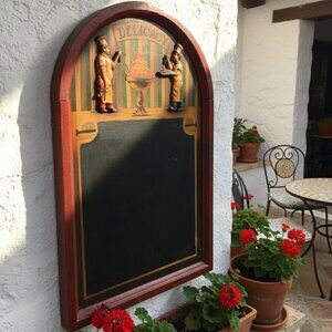 Vintage Wood Delicacy Restaurant Bar Kitchen Chalkboard Menu Wall Decoration